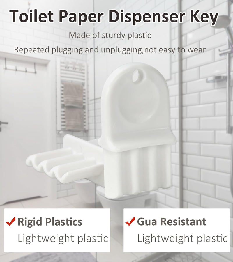 HGHN 6-Pack Universal Access to Toilet Paper Dispensers - Convenient Paper Towel Dispenser Keys - Image 4
